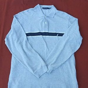Nautica men's l/s pullover shirt. Sz-L. GUC